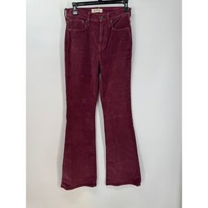 Madewell The Perfect Vintage Flare Pant Corduroy Mullberry Purple Womens Size 23